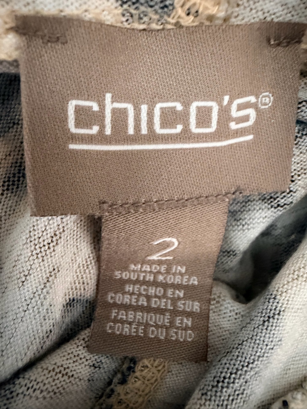 Chico's Leopard-Pattern Hooded Pullover - Black &… - image 4